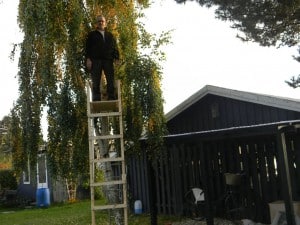 Jens på skydestige FADB skydestige 032